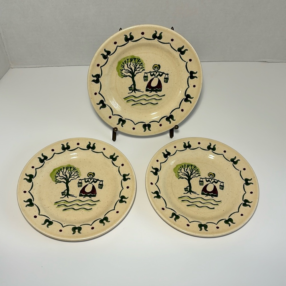 Metlox Poppytrail Bread & Butter Plates SO 3 Homestead Provincial USA 6 3/8”